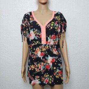 The Pioneer Woman Floral V-Neck Chiffon Blouse